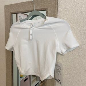 lululemon nulux cropped tennis sort sleeve